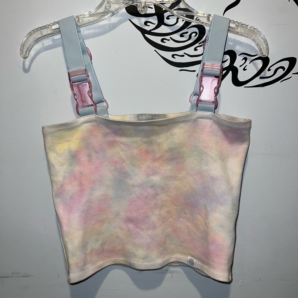 Tie Dye Buckle Top Zumiez